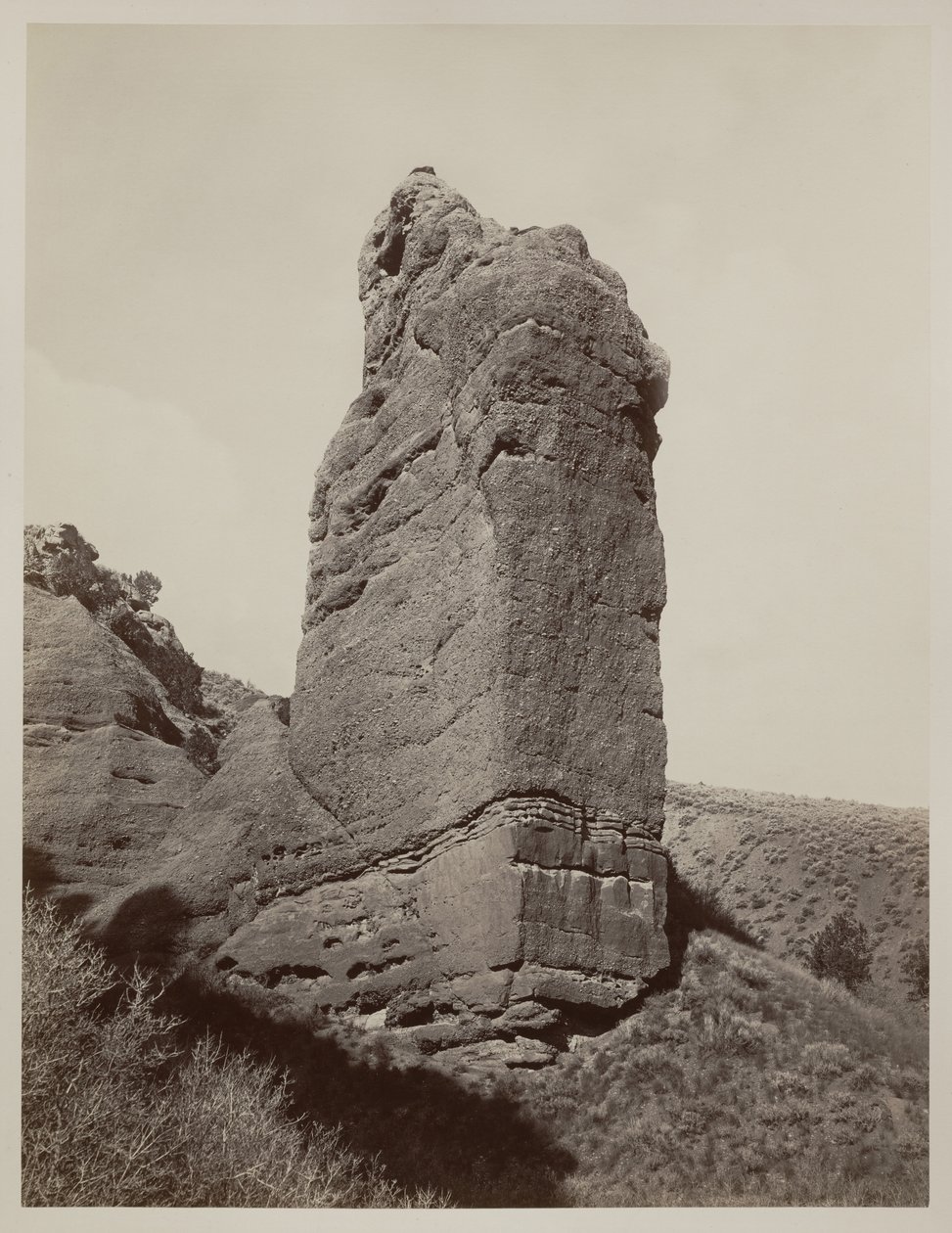 Rocher Sentinel, Echo Canyon, Utah, 1873-74 - Carleton E. Watkins