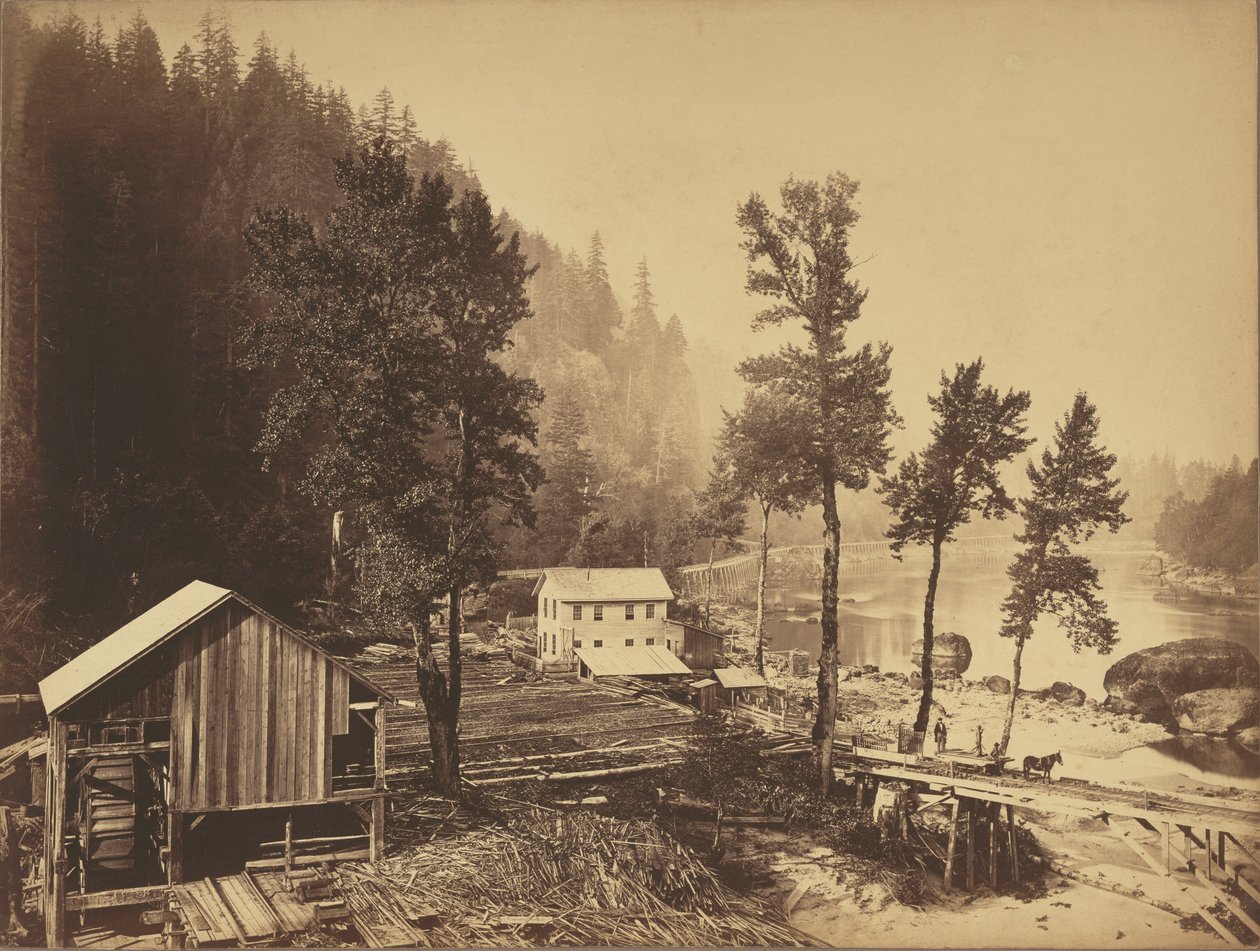 Eagle Creek, fleuve Columbia - Carleton Watkins