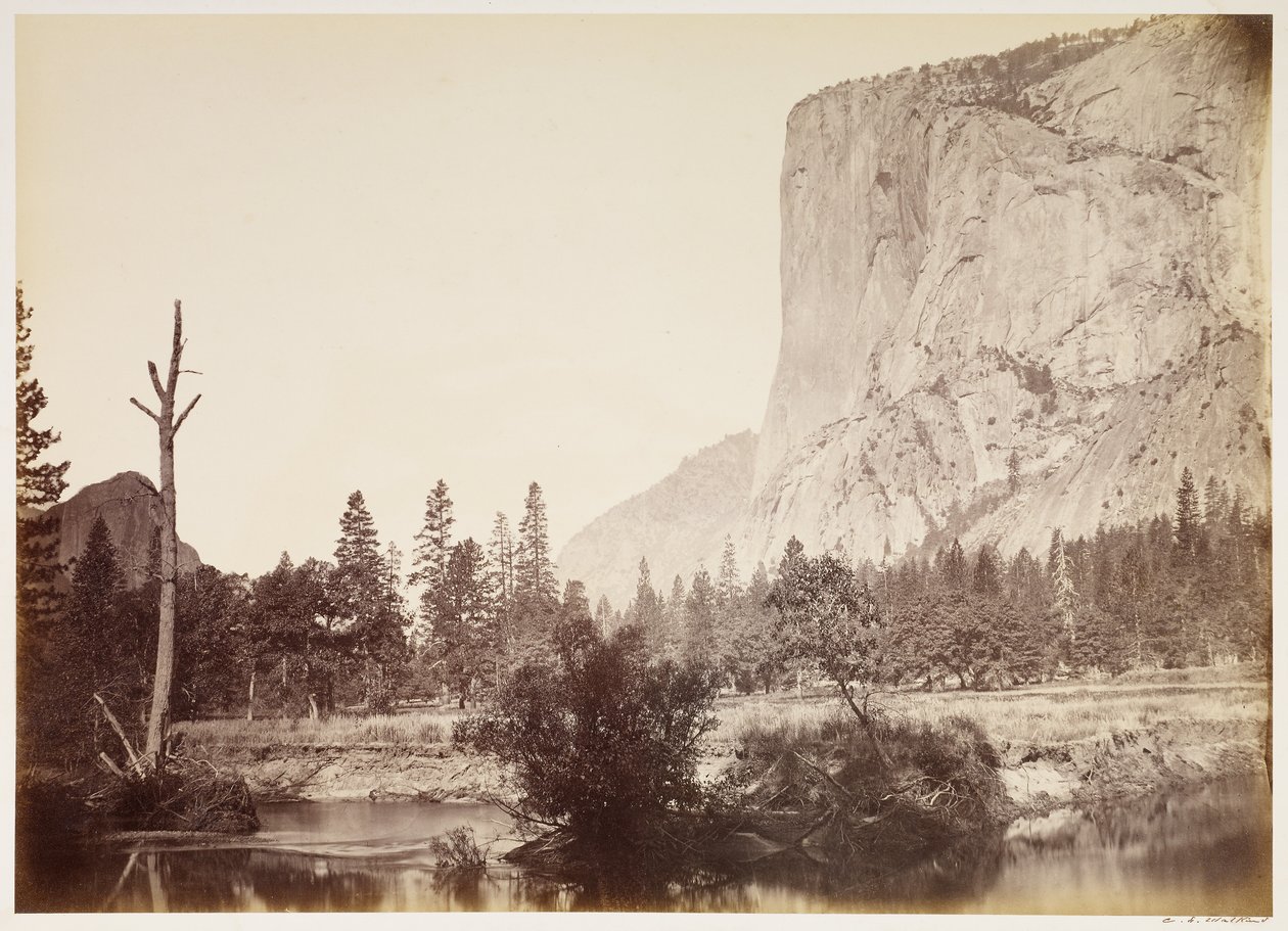 El Capitan, 3600 pieds, Yosemite - Carleton Watkins