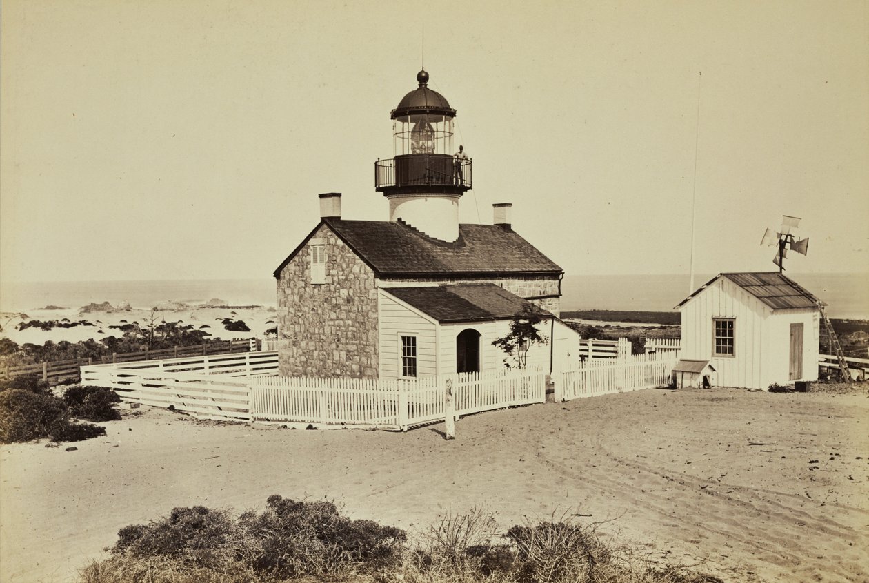 Phare près de Monterey - Carleton Watkins