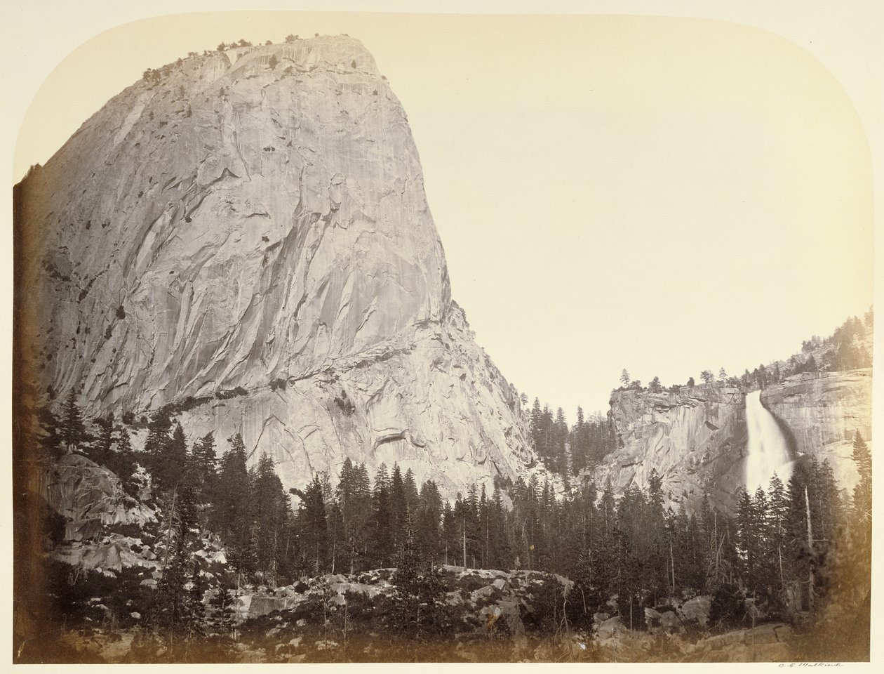 [Mont Broderick - Chute Nevada - Yosemite] - Carleton Watkins