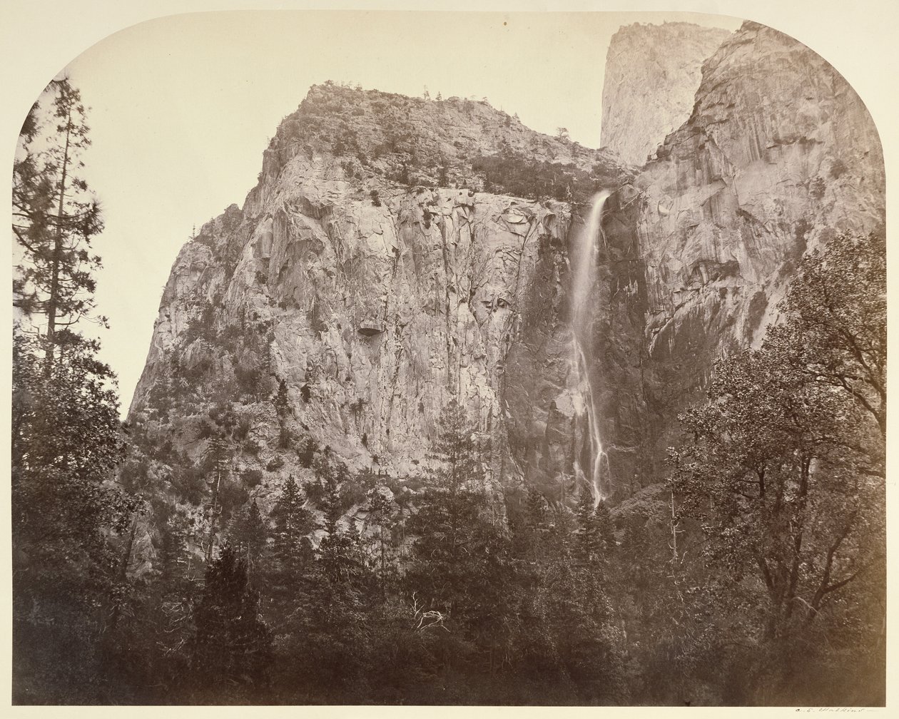 Pohono - Voile de la mariée - 900 ft. Yosemite - Carleton Watkins