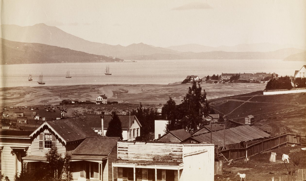Sausalito, Tamalpais et la baie de Richardson depuis San Francisco - Carleton Watkins