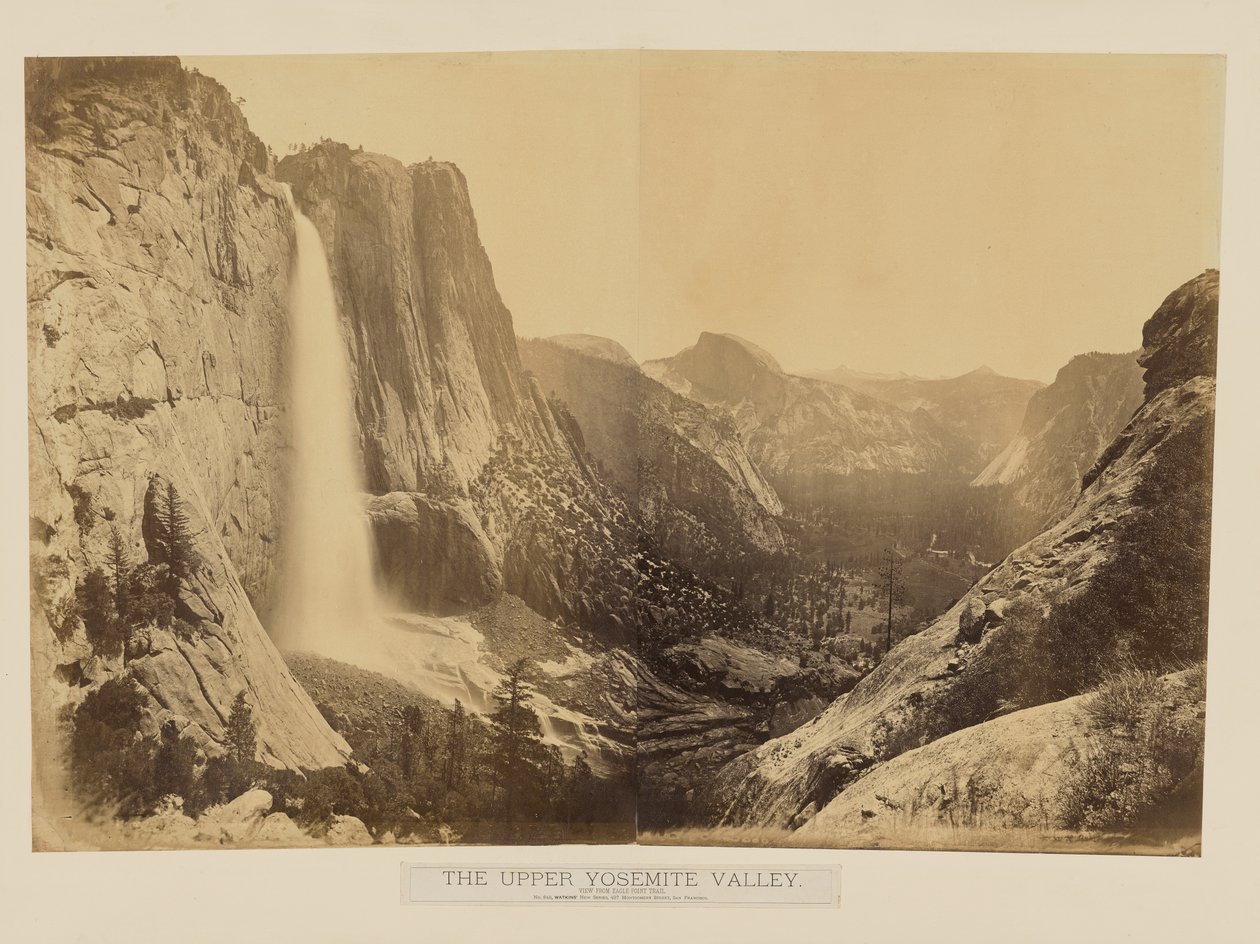 La haute vallée de Yosemite. Vue depuis le sentier d