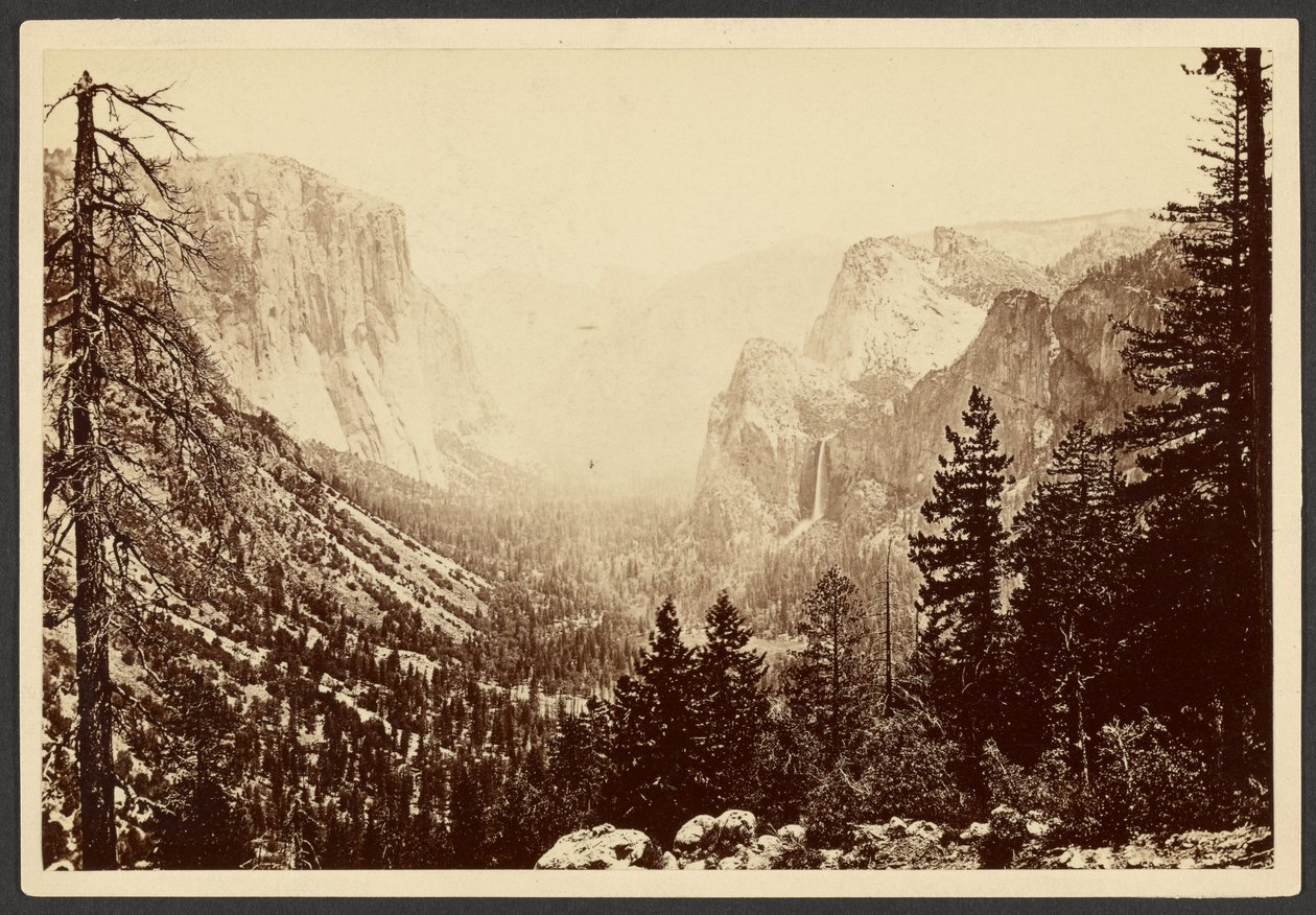 Yosemite vu depuis Inspiration Point - Carleton Watkins