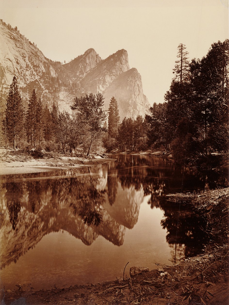 Trois frères, vallée de Yosemite - Carleton Watkins