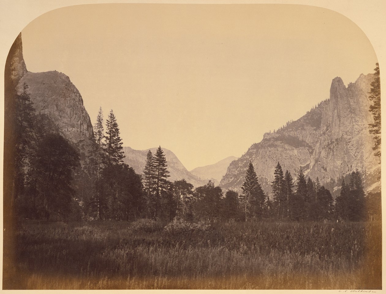 En remontant la vallée - Yosemite - Carleton Watkins