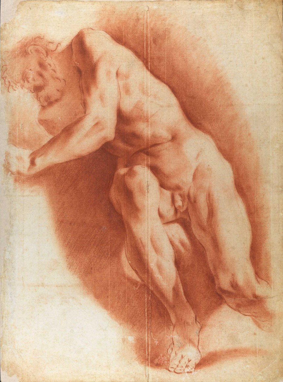Nu masculin assis - Carlo Cignani