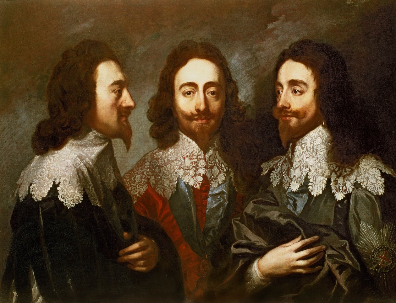Charles Ier en trois positions (1600-49) Peinture d