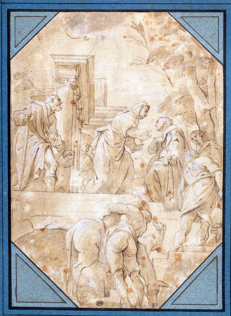 La Visitation (dessin) - Carlo Bononi