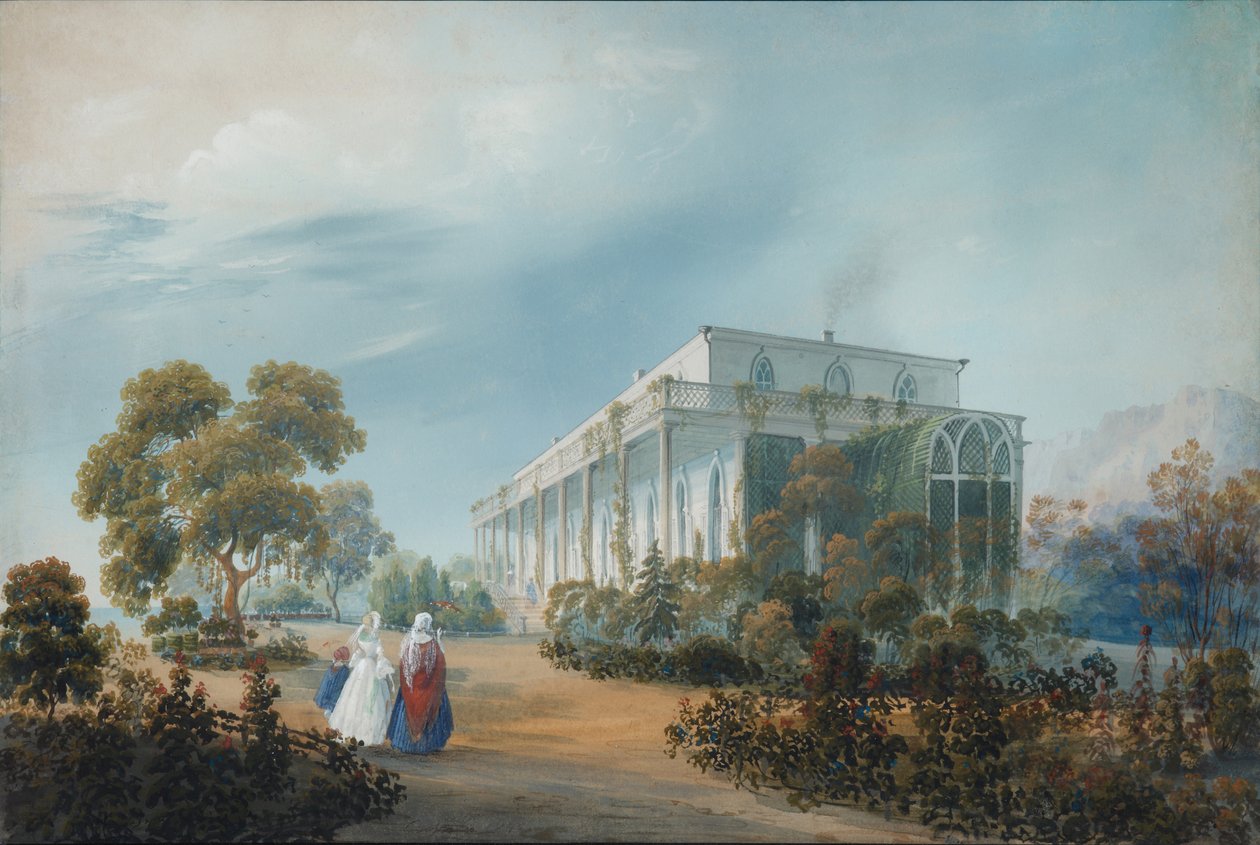 Domaine des Naryshkins à Miskhor, 1842 - Carlo Bossoli