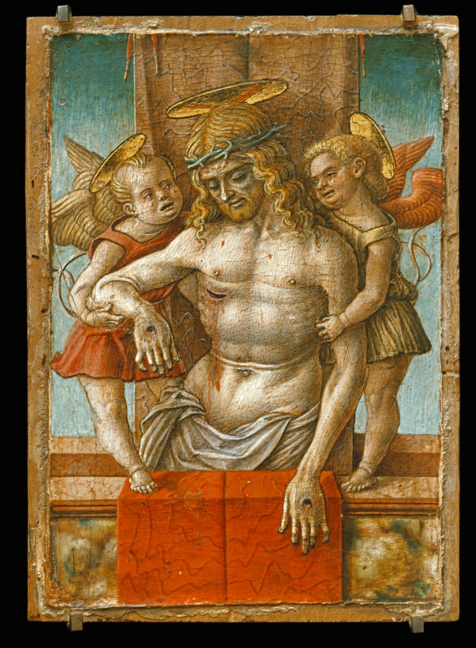 Le Christ mort soutenu par deux anges … - Carlo Crivelli