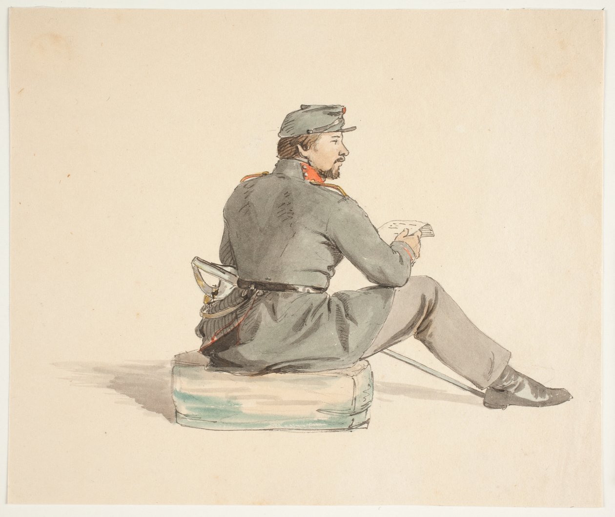 Soldat lisant - Carlo Dalgas