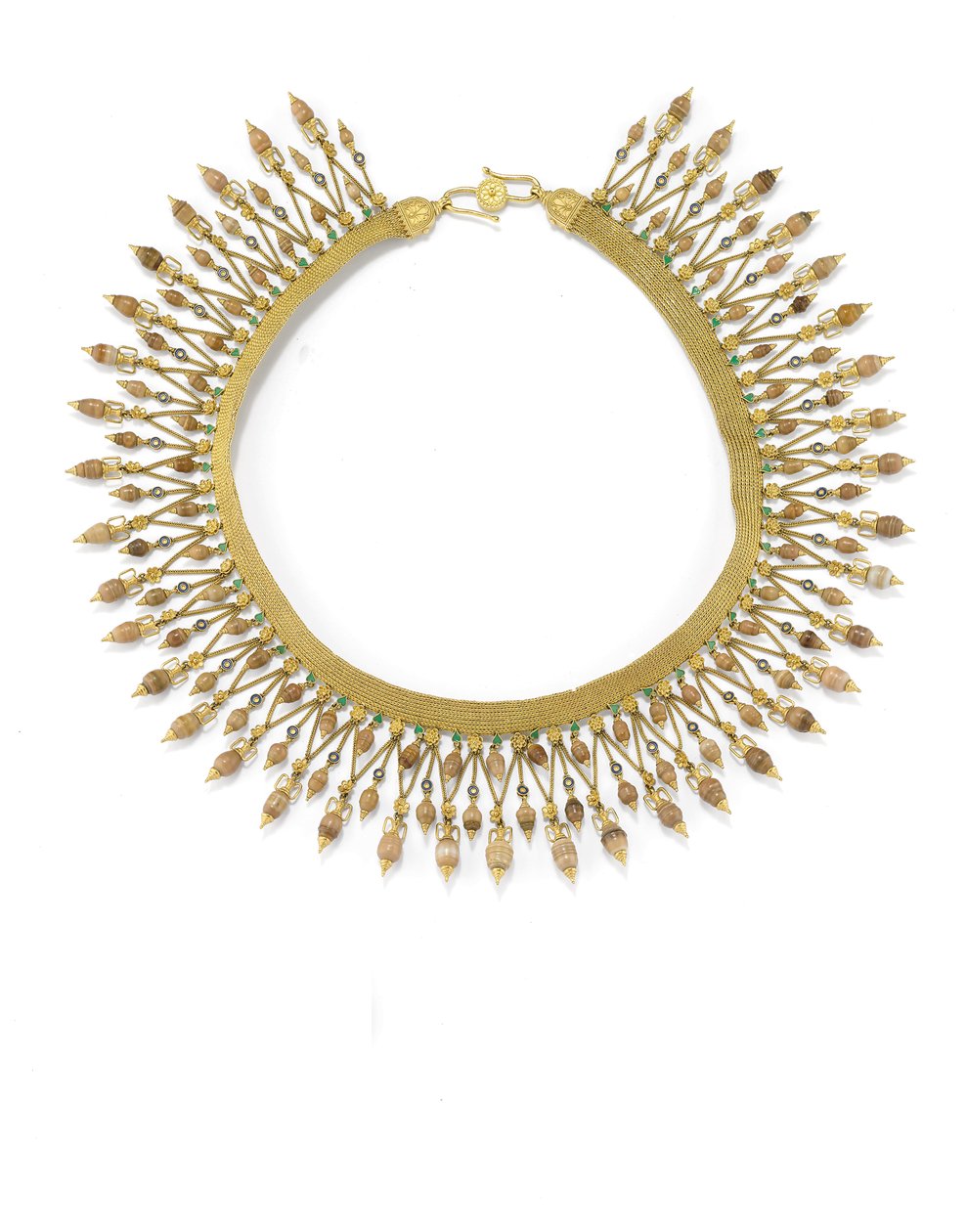 Collier (or, émail et perles de grotte) - Carlo Giuliano