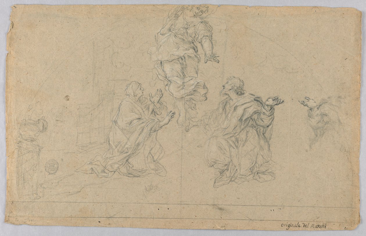 Étude de trois figures - Carlo Maratti