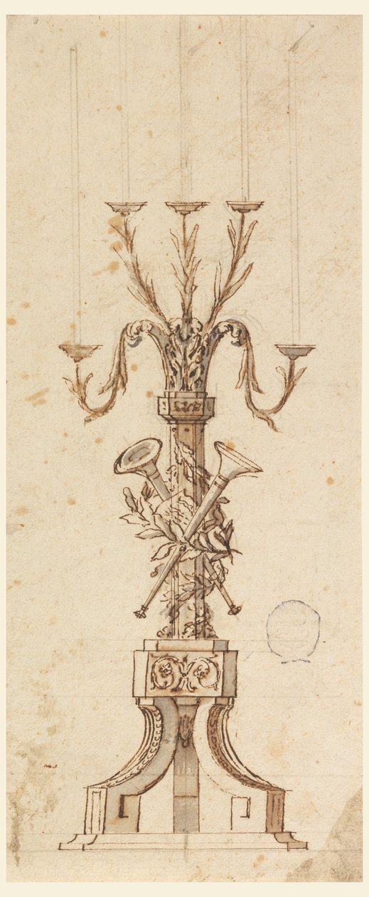 Design pour un candélabre - Carlo Marchionni