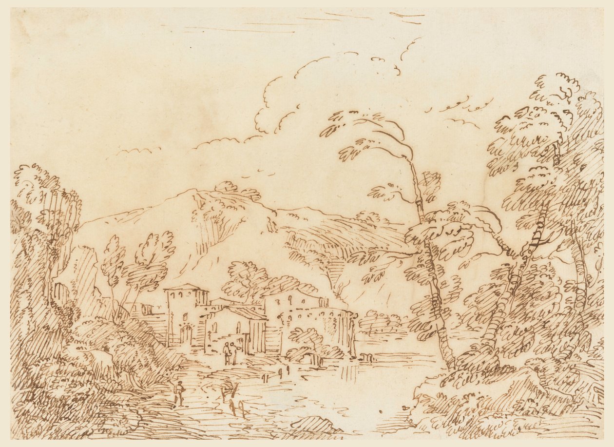 Dessin, Un village près d