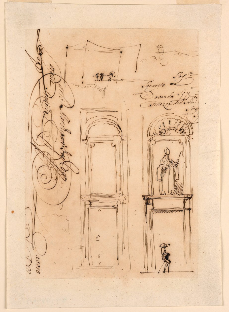 Dessin, esquisses et scénario, 1765 - Carlo Marchionni