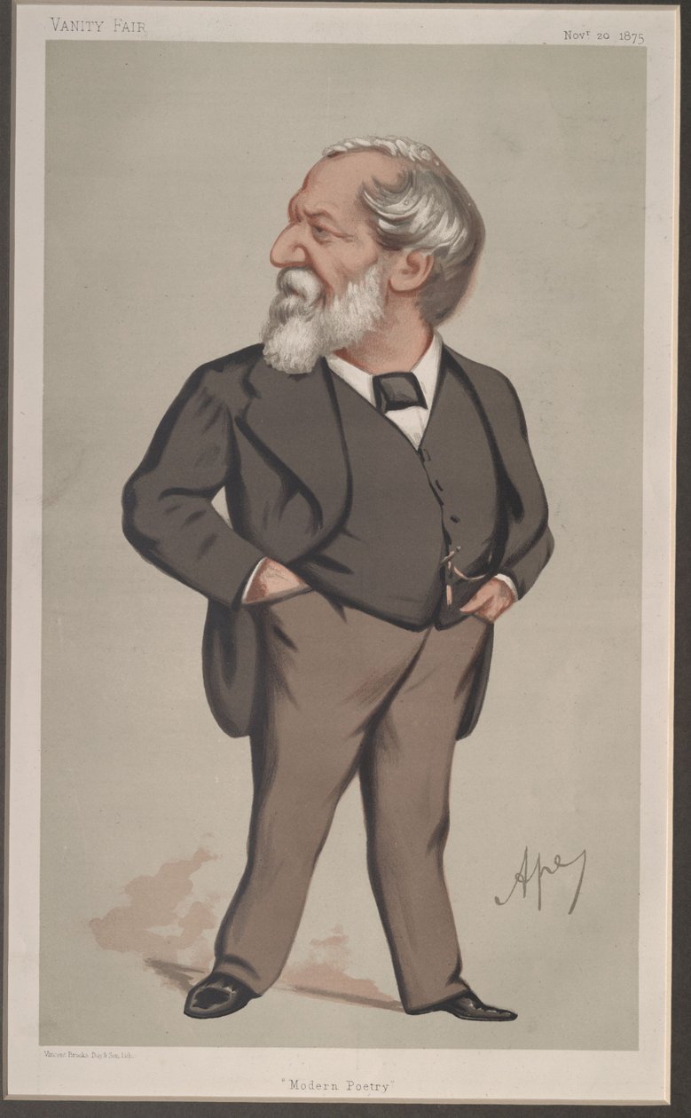 Robert Browning, Vanity Fair, 1875-11-20 - Carlo Pellegrini