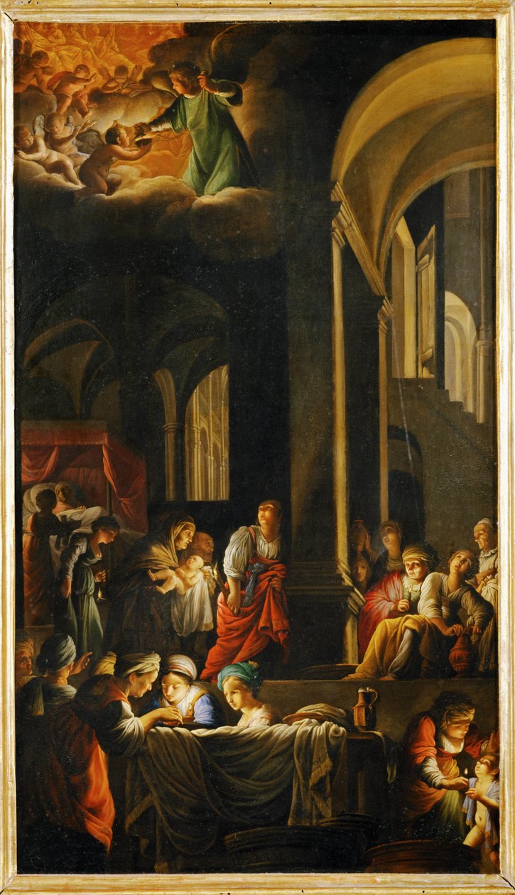 La naissance de la Vierge - Birth of the Virgin Mary ... - Carlo Saraceni