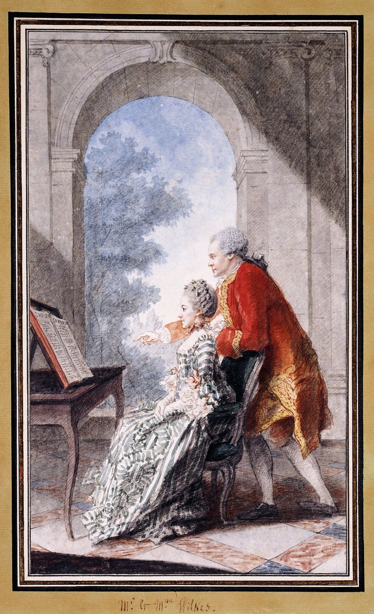 John Wilkes et Miss Gertrude Carmontelle - Carmontelle