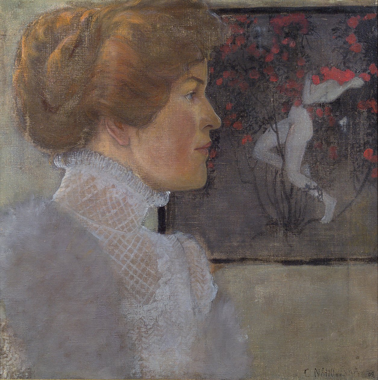Portrait de dame - Carola Nahowska