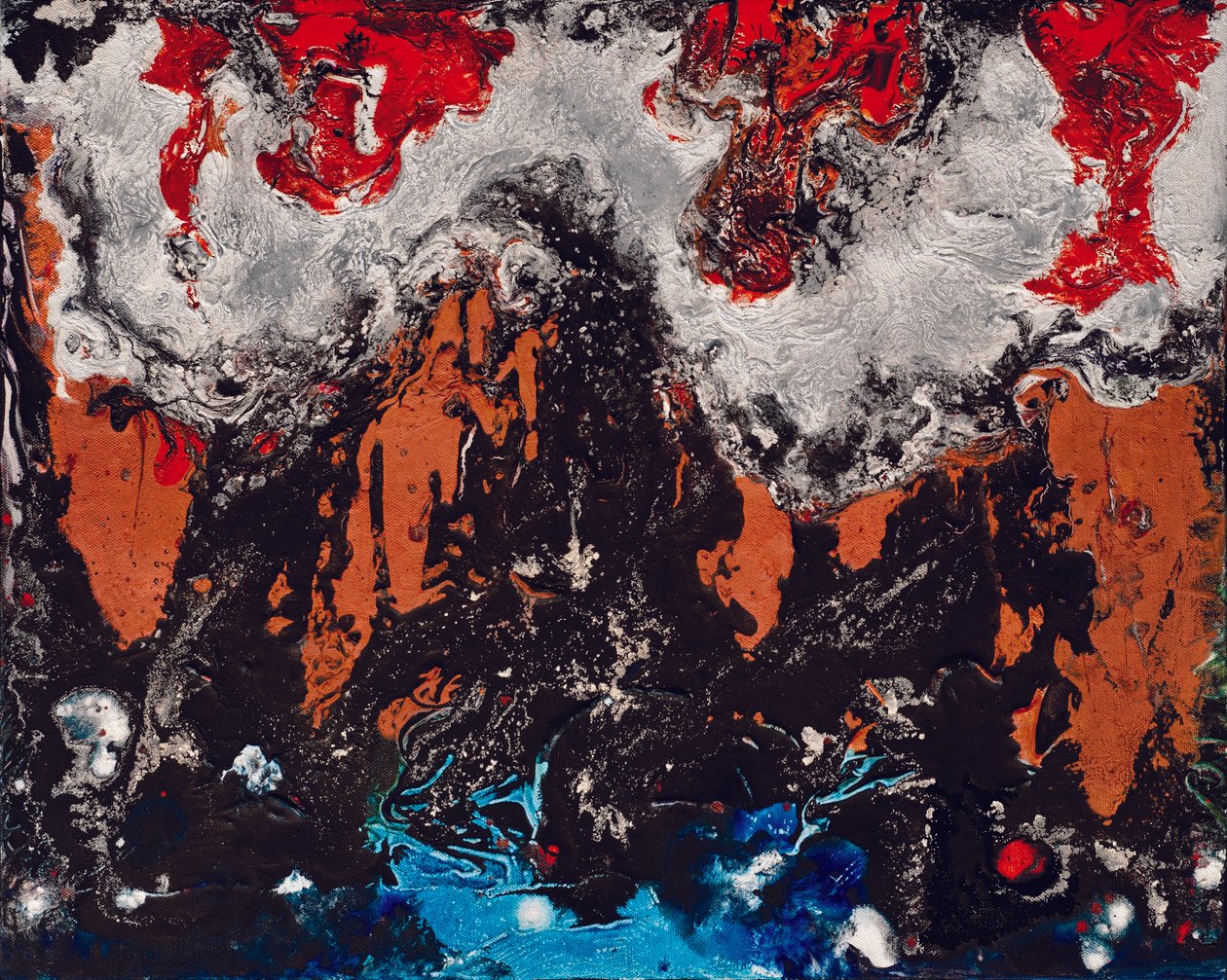 Rhapsodie des éléments, 2012 (acrylique et gouache sur toile) - Carolyn Mary Kleefeld