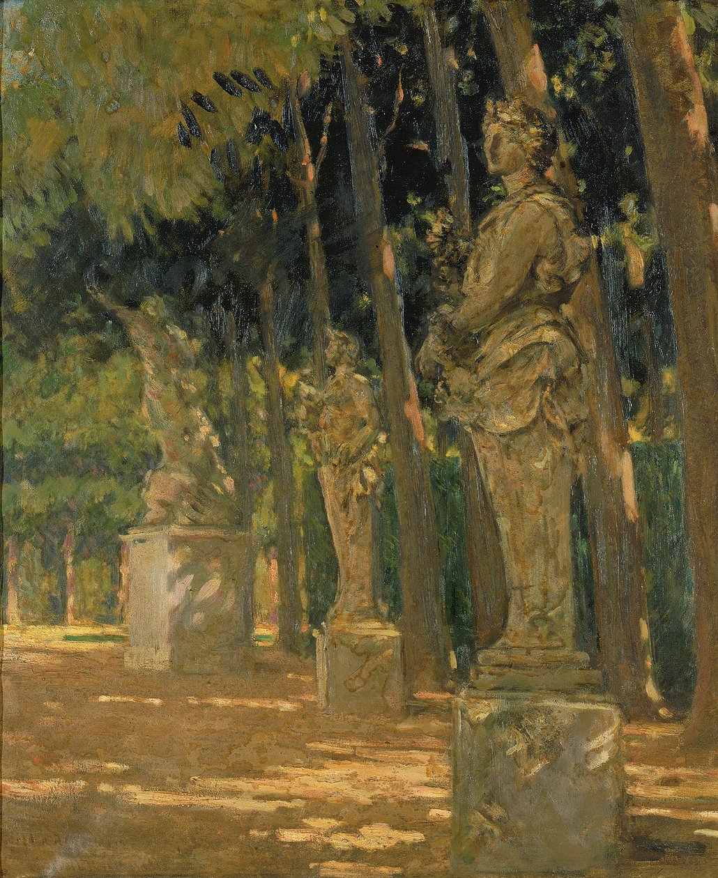 Carrefour au bout du Tapis Vert, Versailles | Estampe d'art
