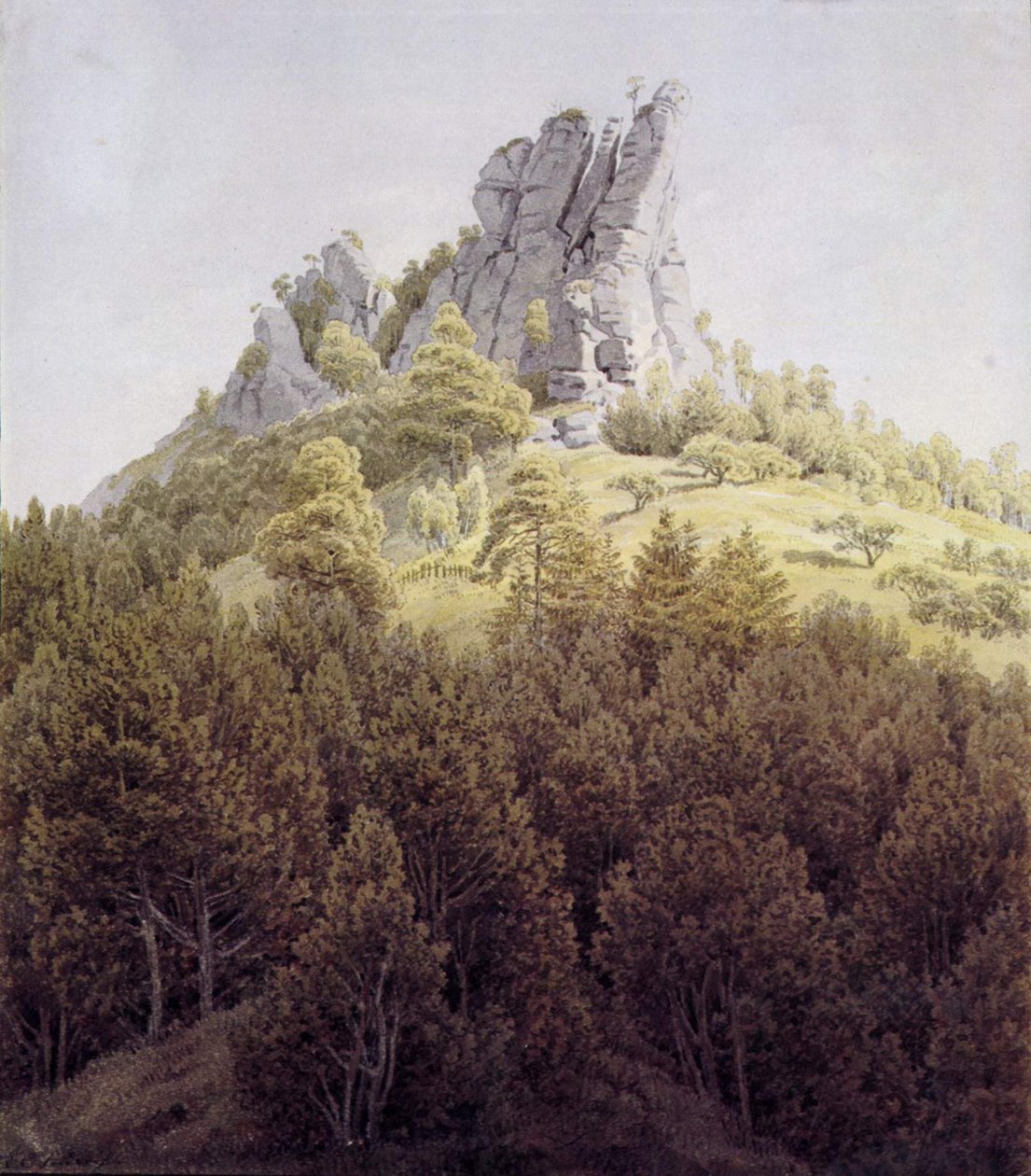 Le Heldstein près de Rathen sur l