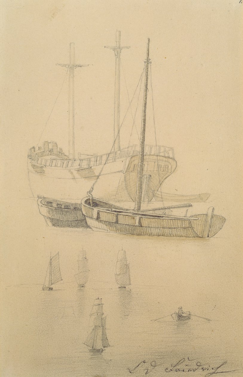 Navires - Caspar David Friedrich