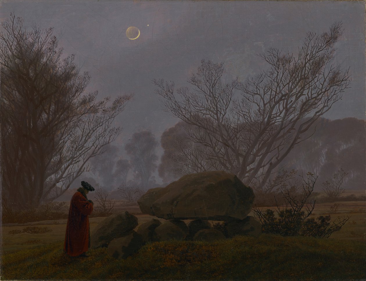Une promenade au crépuscule - Caspar David Friedrich