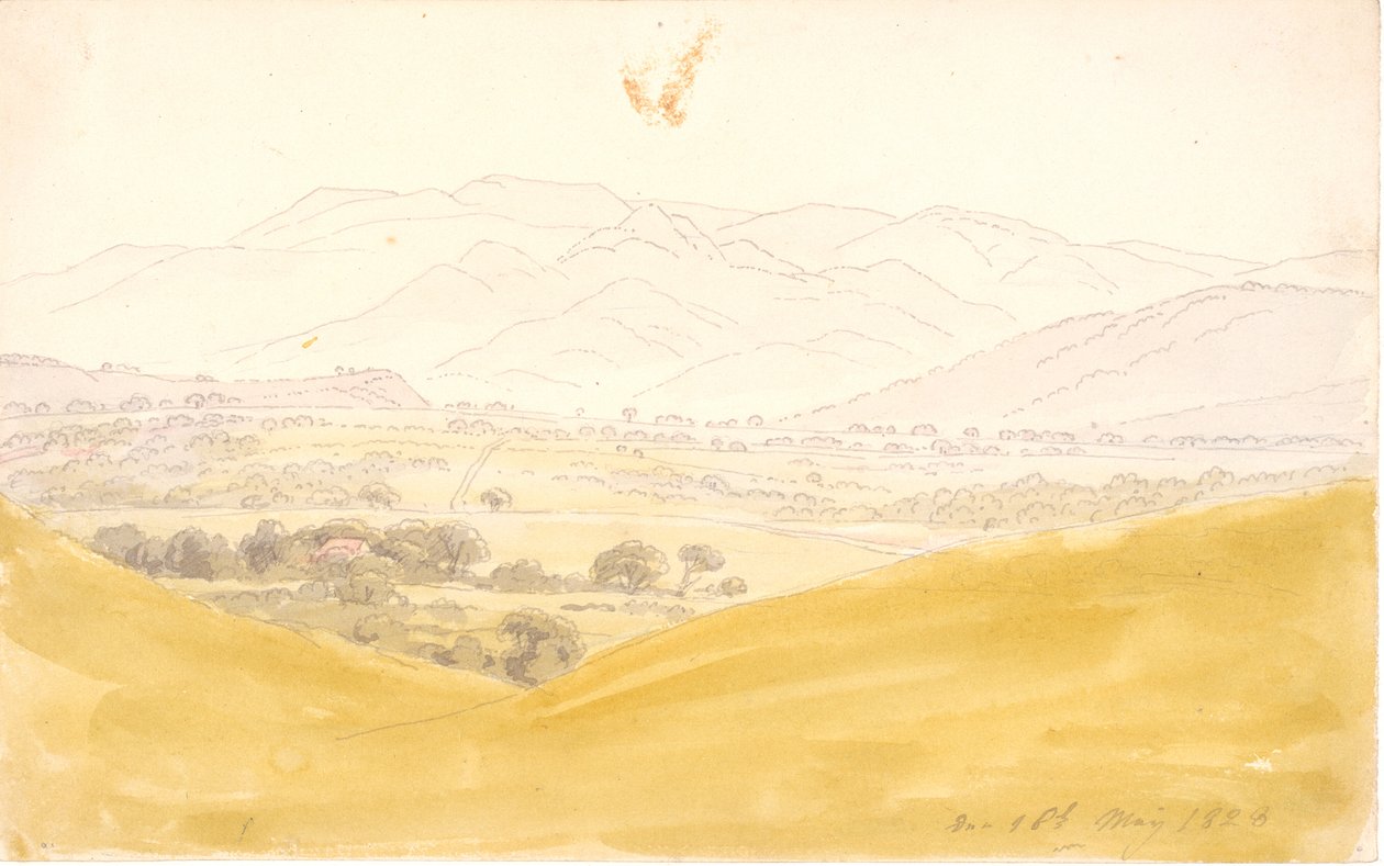 Paysage de Bohême avec le Mittelgebirge - Caspar David Friedrich