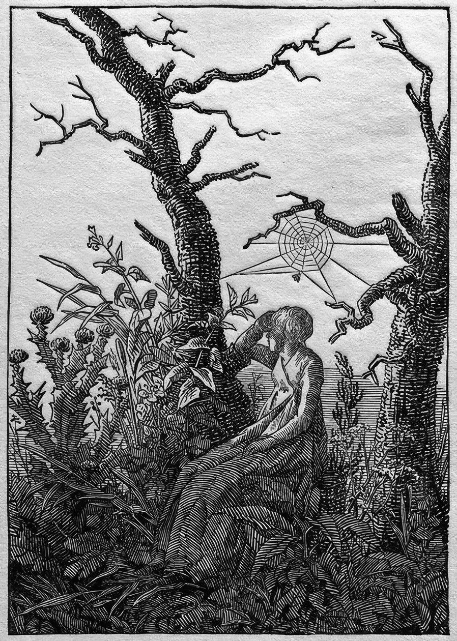 La femme avec la toile d