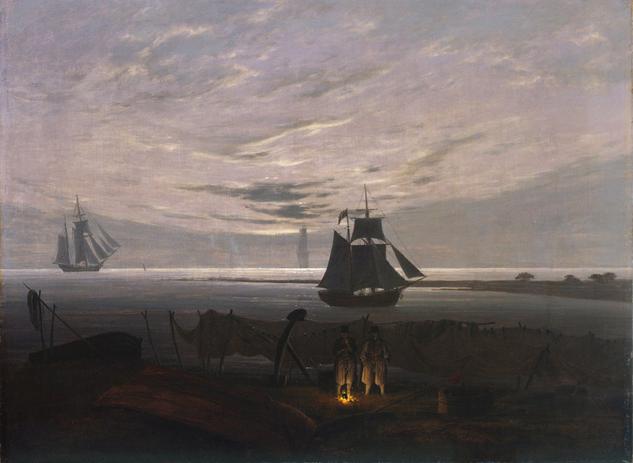 Soirée sur la mer Baltique, 1831 - Caspar David Friedrich