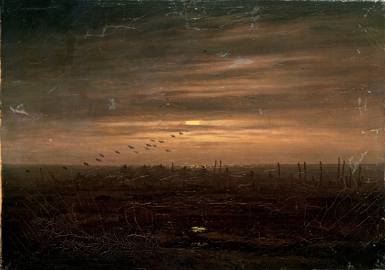 Filets de pêche, fin du XVIIIe ou XIXe siècle - Caspar David Friedrich