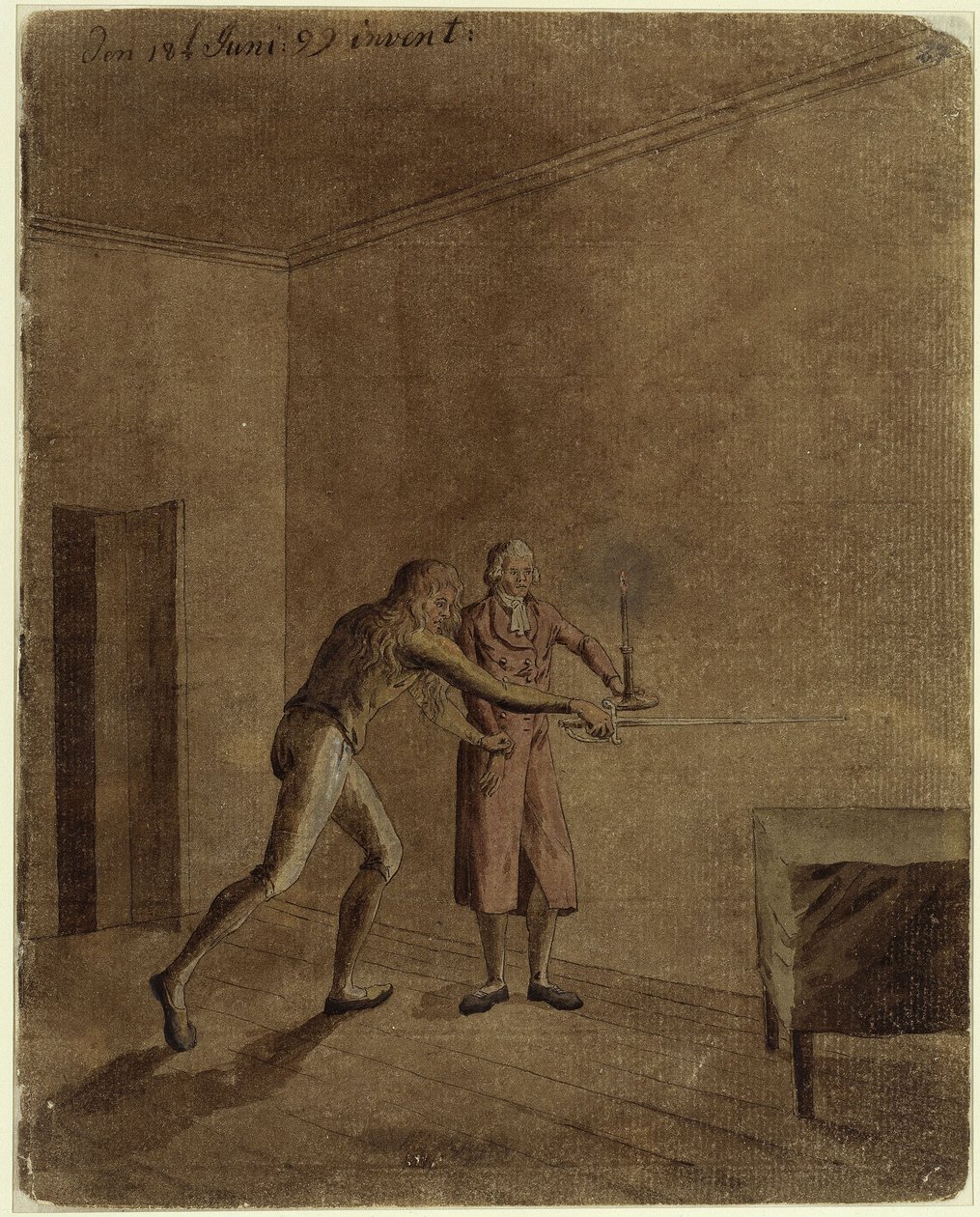 Franz et Daniel des « Brigands » de Schiller - Caspar David Friedrich
