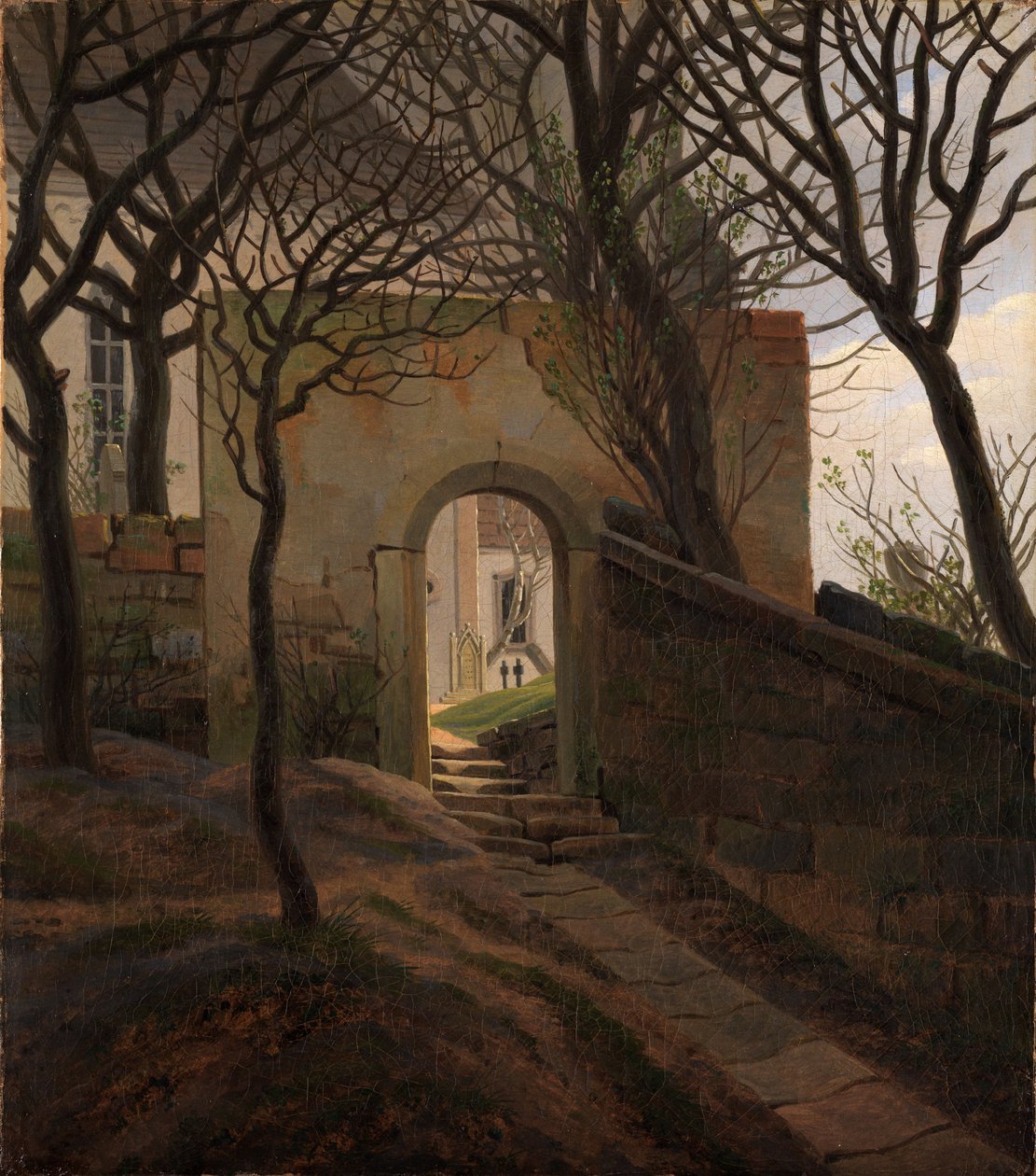 Portail du cimetière - Caspar David Friedrich