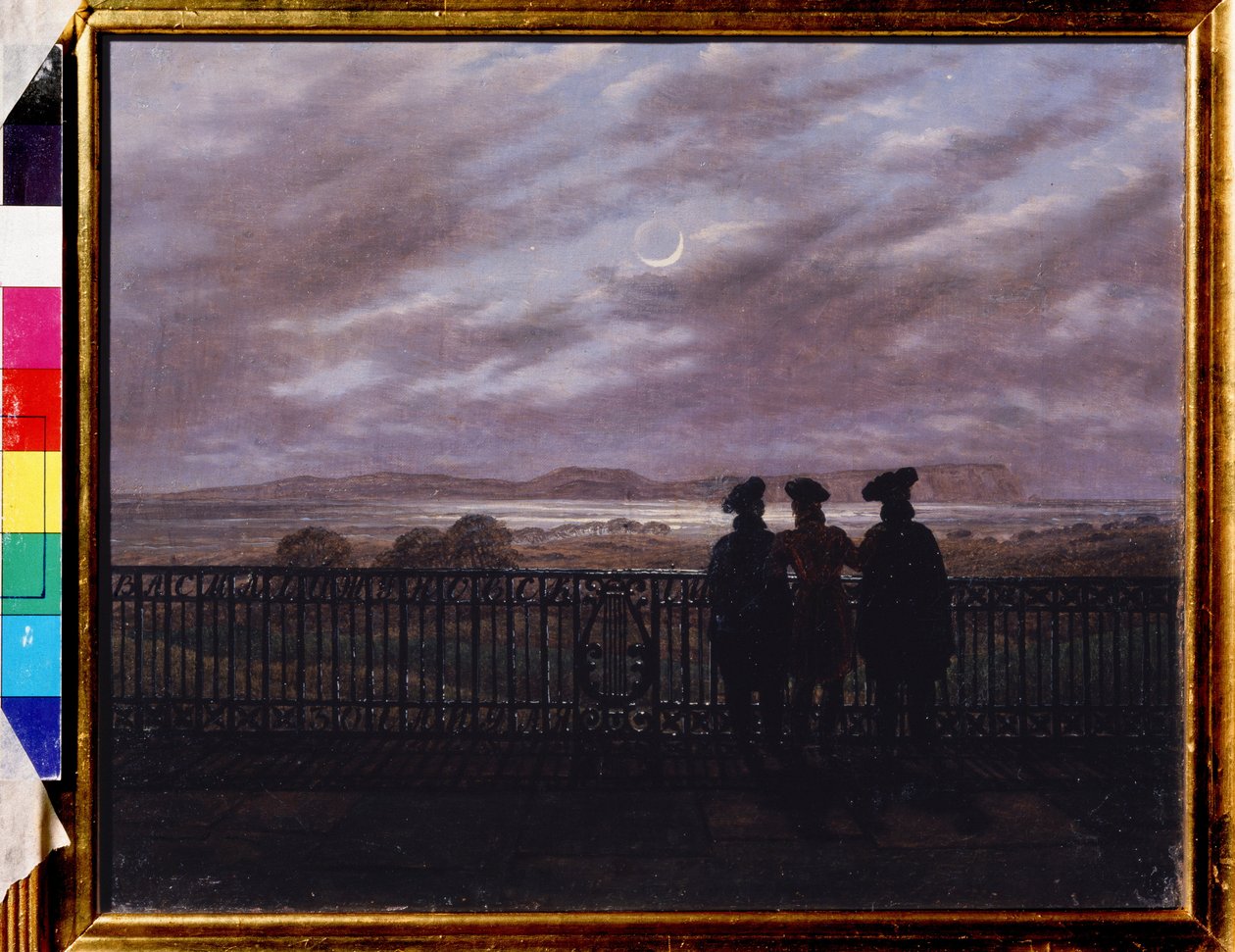 Les poètes russes Vassili Joukovski, Ivan Tourgueniev et Alexandre Ivan Tourgueniev - Caspar David Friedrich