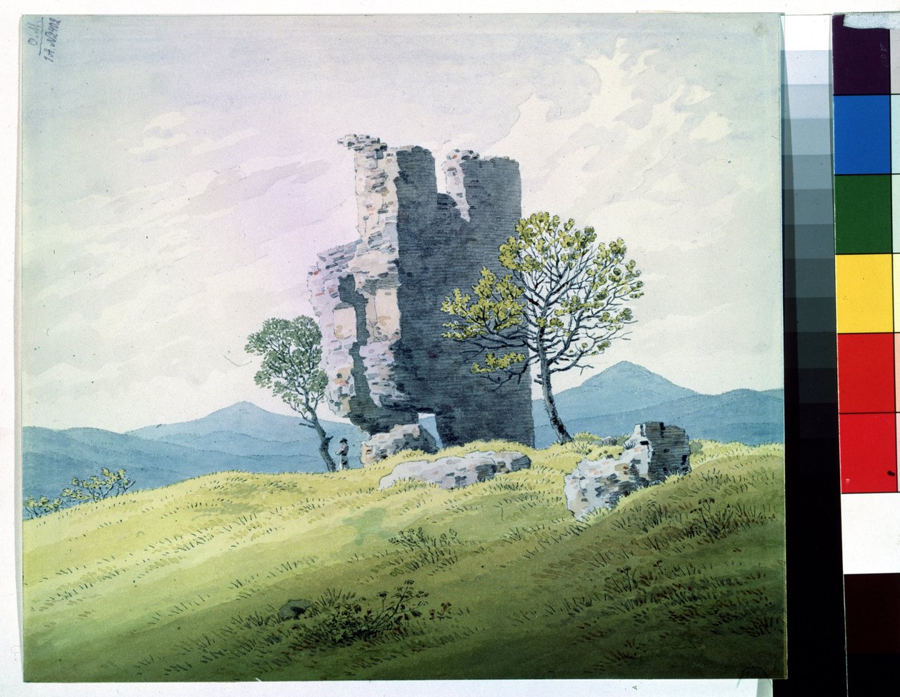 Les ruines du château de Teplice en République tchèque - Caspar David Friedrich