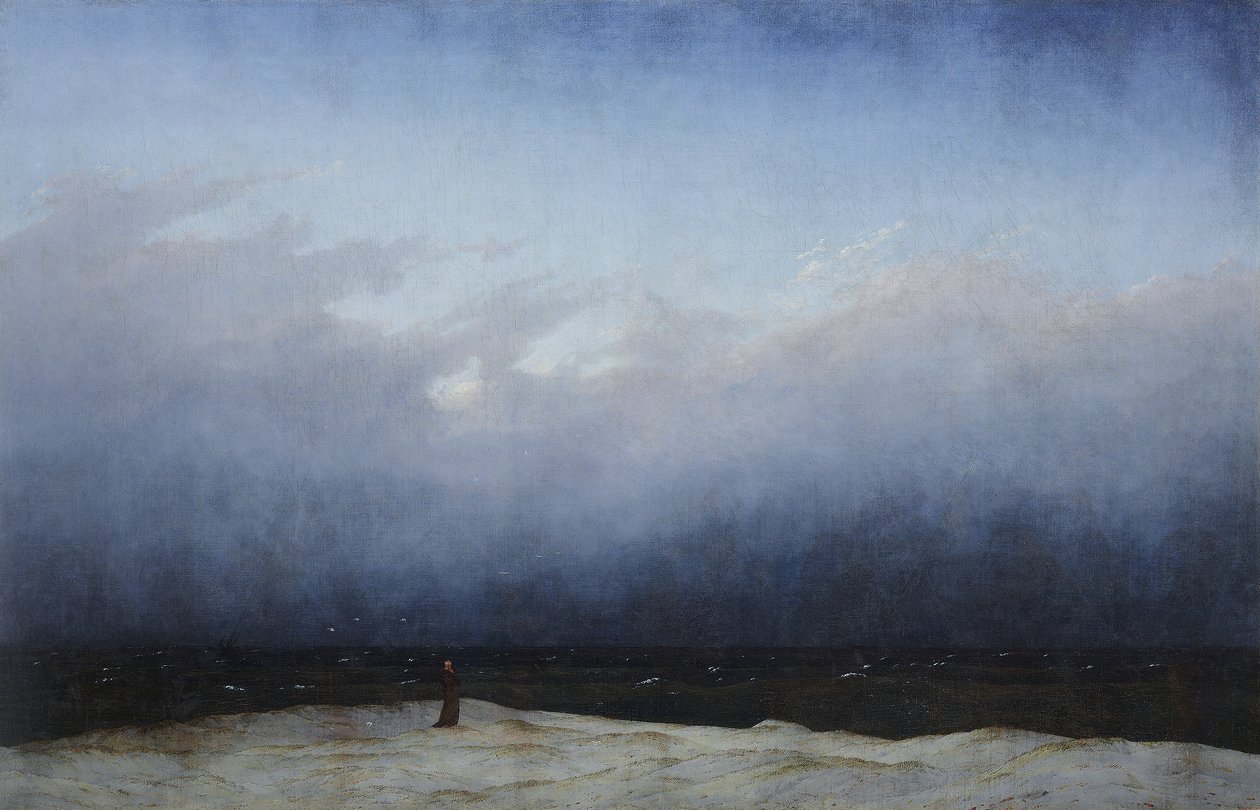 Un moine au bord de la mer - Caspar David Friedrich