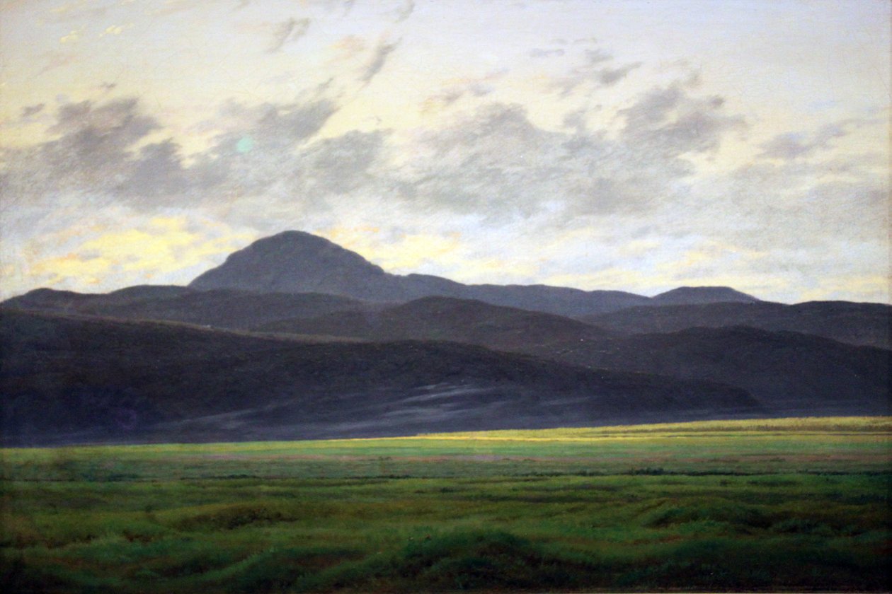 Paysage de montagne à Bohemis - Caspar David Friedrich