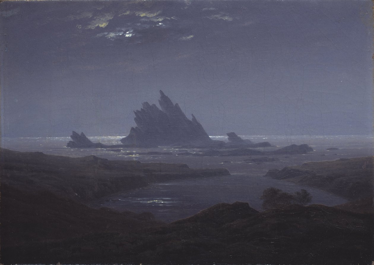 Récif rocheux sur le rivage, vers 1824 - Caspar David Friedrich