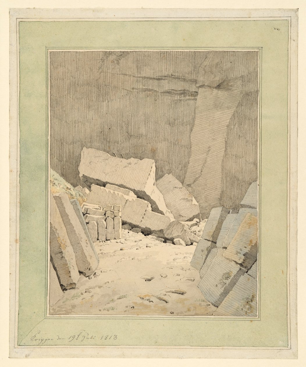 Carrière près de Krippen - Caspar David Friedrich