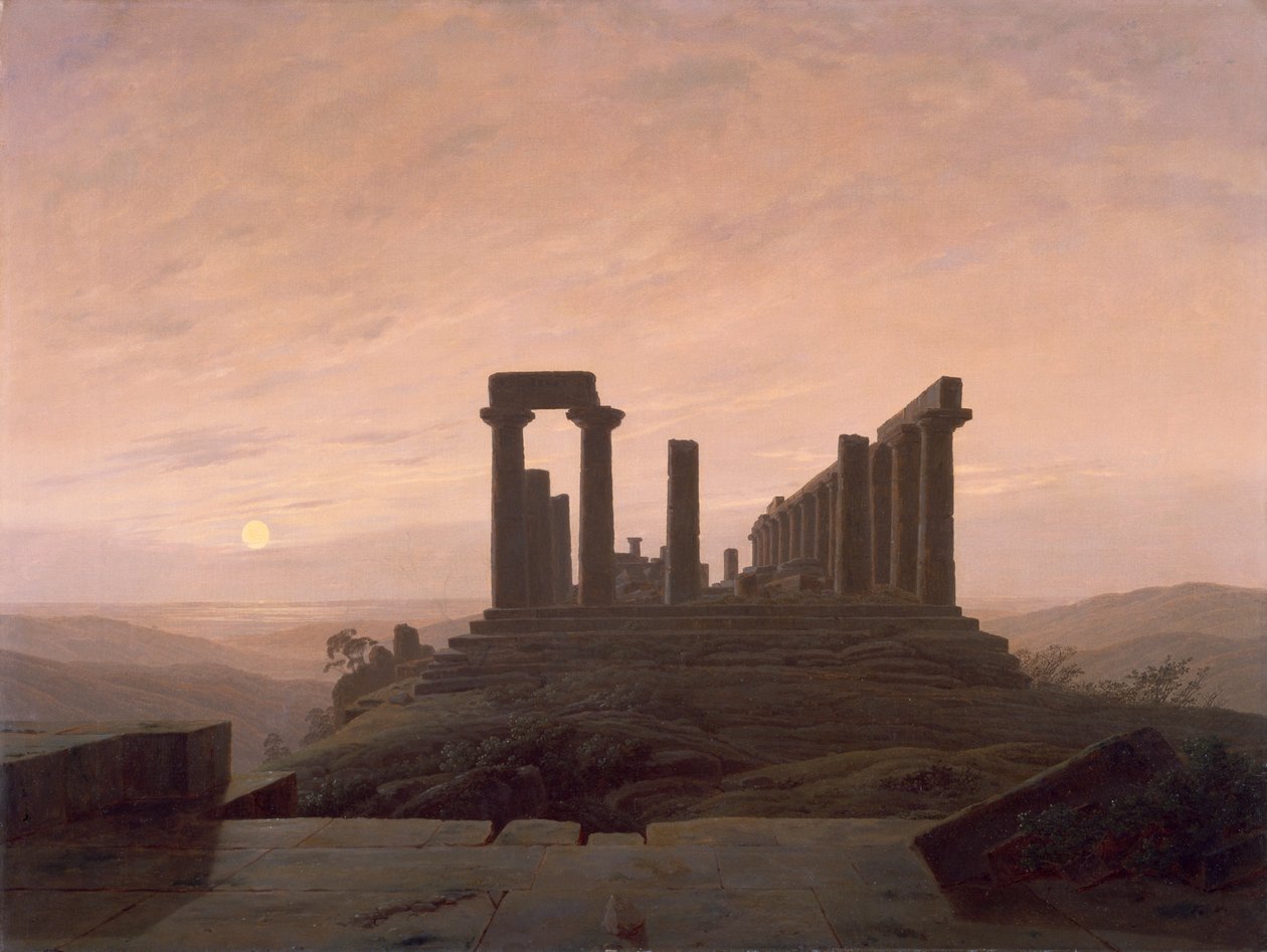Le Temple de Junon à Agrigente - Caspar David Friedrich