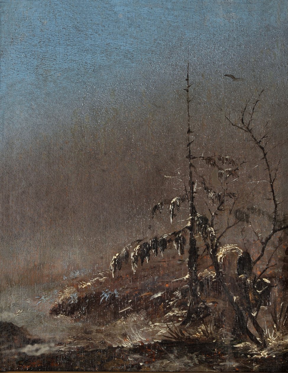 Petit arbre enneigé - Caspar David Friedrich