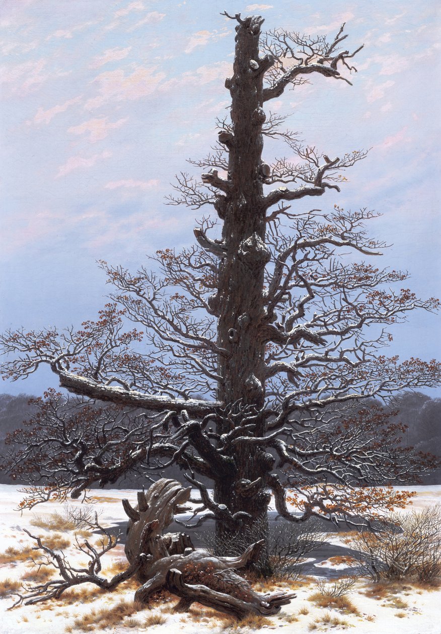 Paysage hivernal (arbre dénudé) - Caspar David Friedrich