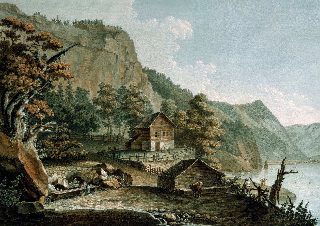 Vue de la prairie du Grütli - Caspar Wolf