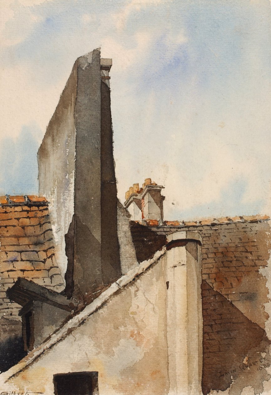 Quartier Latin, Paris, 1880 - Cass Gilbert