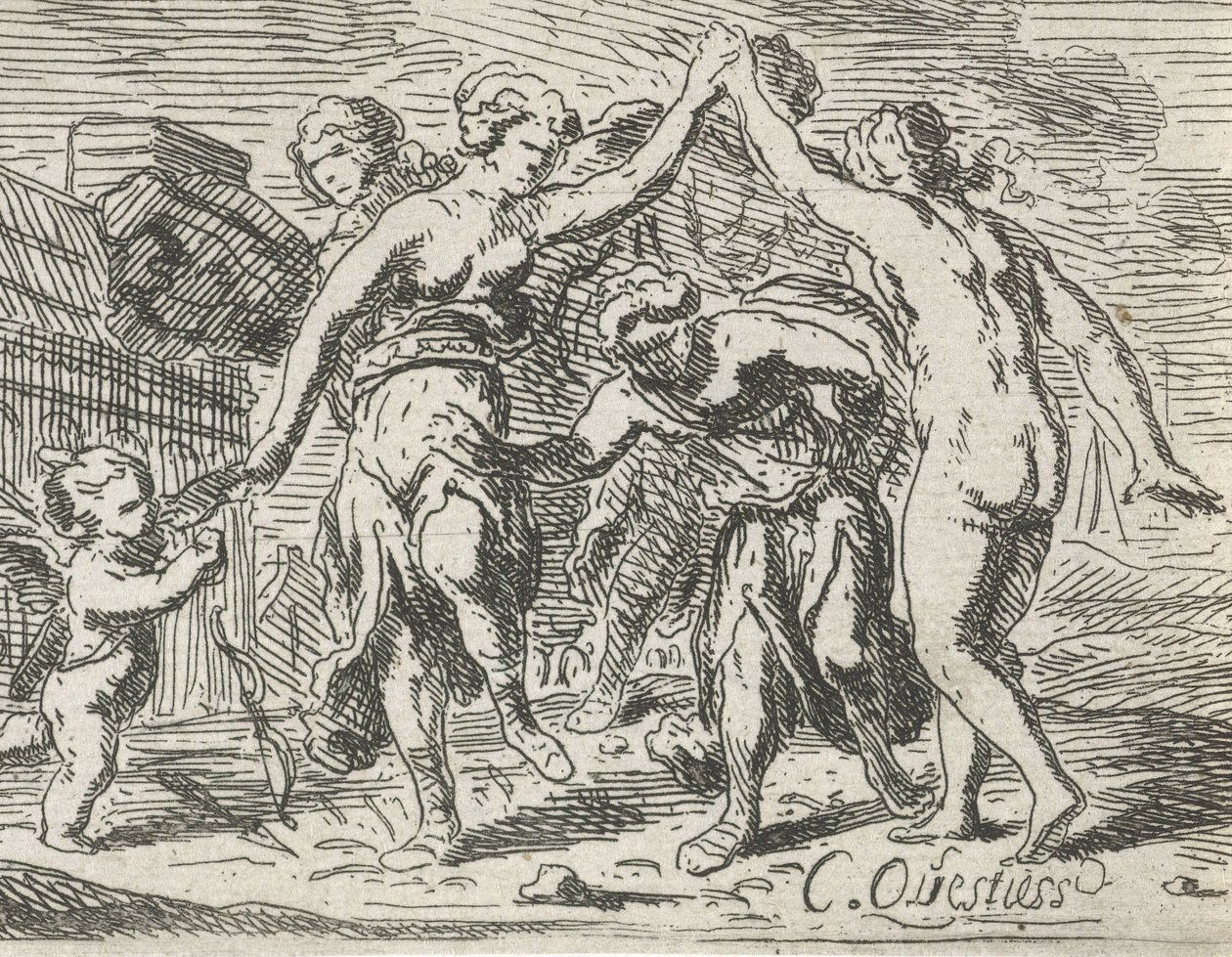 Femmes dansant et Amour - Catharina Questiers
