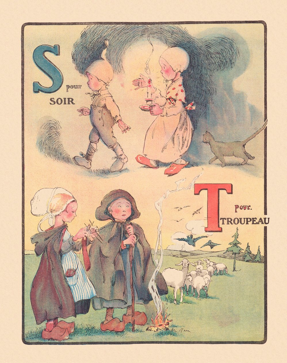 S pour Soir - T pour Troupeau - Catherine Josephine Marie Fricero